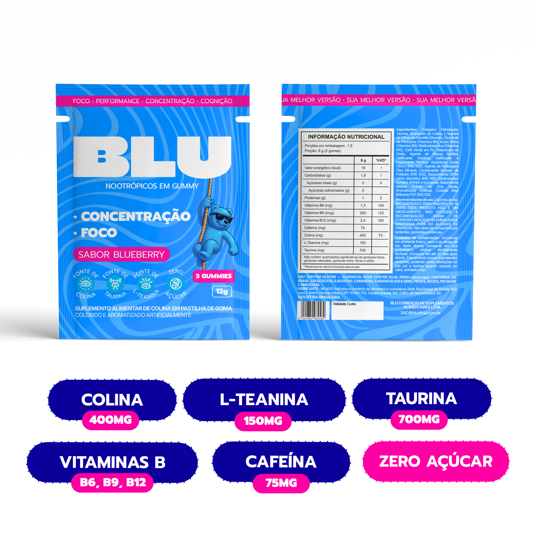 Ativos Suplemento BLU - sachê